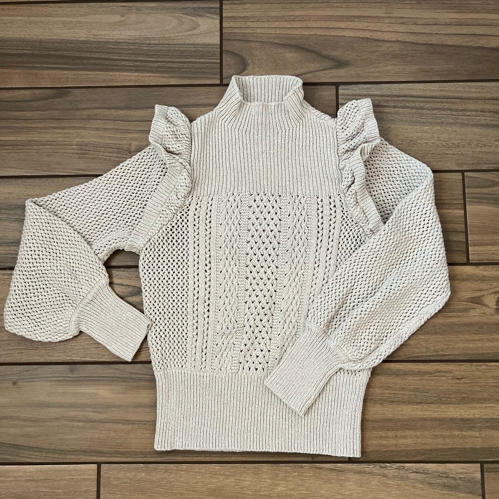 💛 Happy x Nature Womens Ruffle Sweater